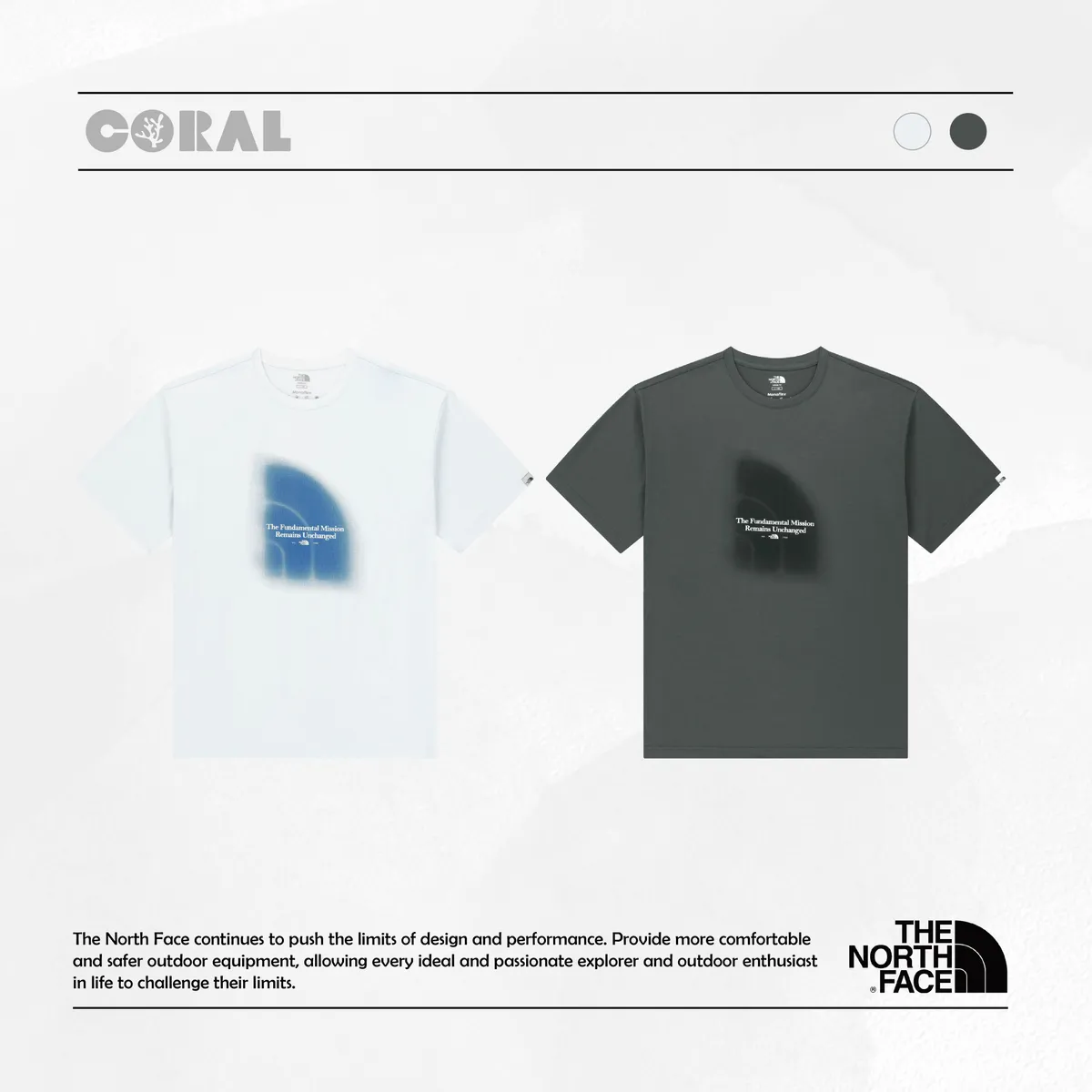★THE NORTH FACE☆MISTY LOGO S/S R/TEE NT7UR13 MISTY LOGO S/S R/TEE - 노스페이스