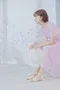 菱格提花蕾絲 法式優雅傘裙洋裝