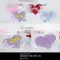 PP1894 LOVE翅膀愛心配件 3個  (PP1894 Flying Hearts Décor)