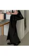 어리틀빗A little b－mining slit long skirt (3color)：前開衩西裝長裙