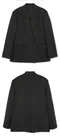 【22FW】 MMIC 雙排扣羊毛混紡西裝外套 (黑)