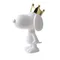 法國【Leblon Delienne】 Snoopy史努比公仔 皇冠款 - 金色皇冠+霧面白款