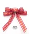 華麗金紅繽紛蝴蝶結 (W376-Glamorous Gold Red Vibrant Butterfly Bow) ｜手作｜布置｜聖誕｜緞帶用途