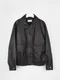 LINENNE －padded vintage leather jumper (2color) 復古翻領皮夾克