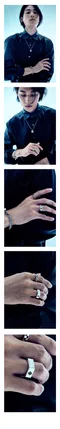 【22SS】Scaletto Black 撲克標誌螺母造型純銀戒指