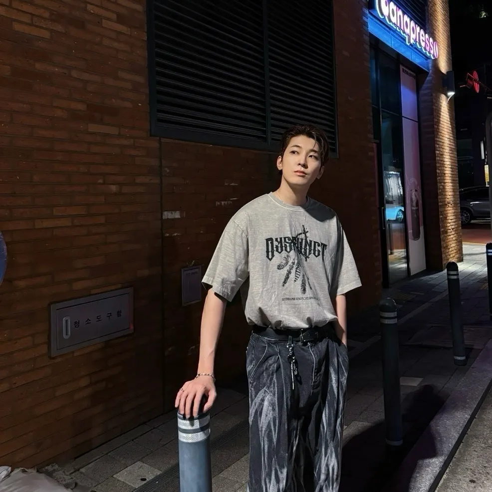 DYSFUNCT DREAM CATCHER PIGMENT T-SHIRT SEVENTEEN 圓佑同款