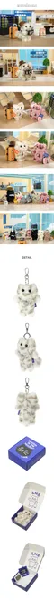 LMR-MINI SSANGNYOUNGEE KEY RING：BEIGE