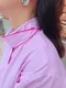 粉色直條紋領結襯衫