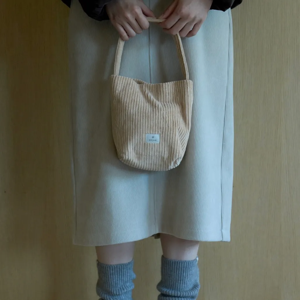 SNOW PEAK 24F/W CORDUROY MICRO TOTE BAG 燈芯絨手提包S24FWFTB62