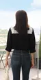 【預購】正韓 氣質甜美雕花蕾絲衛衣