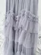 層疊抓褶 蓬鬆設計感紗裙__(3色：灰)