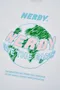 【22SS】 Nerdy 背後地球Logo長袖Tee(白)