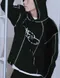 【25SS】Romantic Crown 雙圓環LOGO連帽TEE(黑)