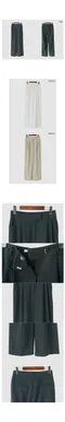 어리틀빗A little b－swan summer slacks (3color)：柔軟西裝長褲