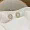 貝殼珍珠復古耳環