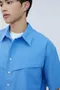 【23SS】韓國 胸前造型短袖襯衫