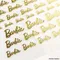 Barbie LOGO貼紙 六色