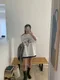 [femme] snowman peach tee (2color)