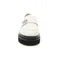EIRNY 羊皮菱格紋拼接厚底樂福鞋-白色