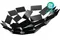 ALESSI 幾何水果籃(黑) STANZA DELLO SCIROCCO BOWL #MT01 B