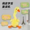 【小紅書+抖音爆紅款】🐤USB充電款-懟人聲控學人說話+燈光音樂＋不停扭動的套圈圈鴨/套圈圈鵝 結單日:6/25