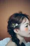 COR-DATE｜珍珠水滴花朵髮夾