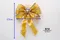 新年希望蝴蝶結(W924G-2/New Year's Hope Butterfly Bow) ｜手作｜布置｜金色｜緞帶用途