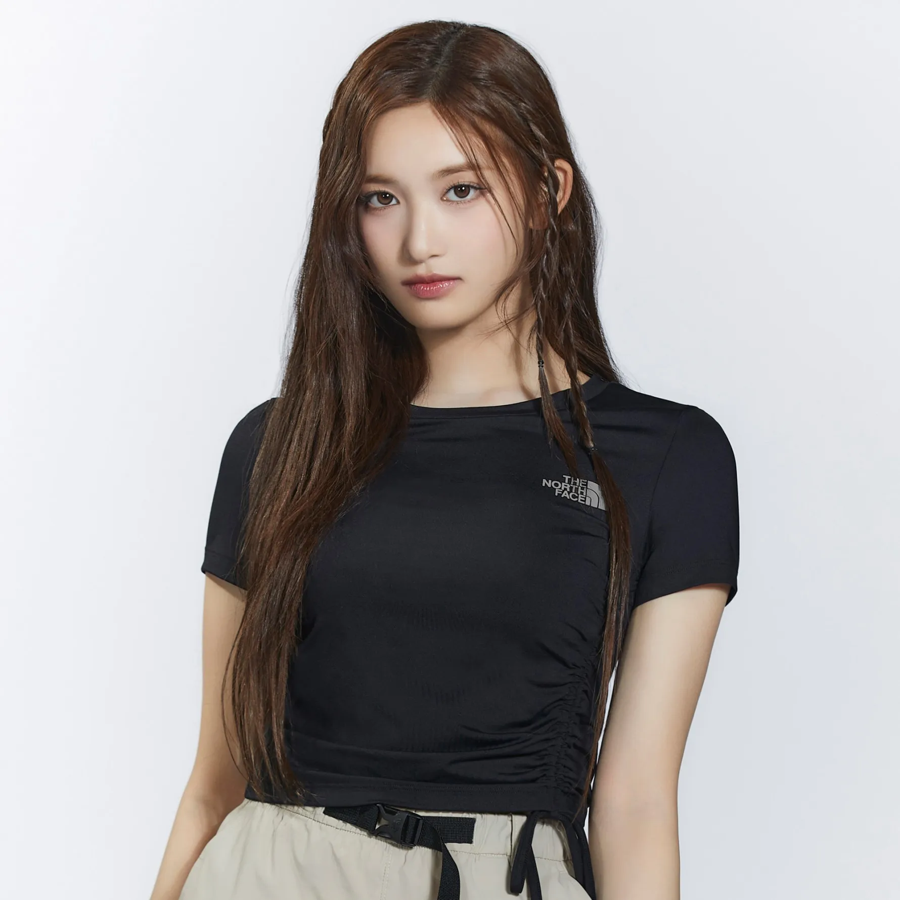 THE NORTH FACE W'S ICE ANY BRA 涼感抽繩短袖(帶胸墊)NT7UQ39