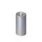 Japhne LED仿真蠟燭 波浪金屬銀（3.5*8英吋）