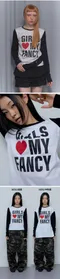 【25SS】Fancy Club 拚色LOGO長袖上衣(黑)