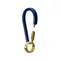 ADOLE 皮革黃銅鑰匙圈/水滴型 (藍)