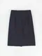 LINENNE品牌自訂款－french slit skirt (2color)：法式後開衩中長裙