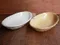 京燒黃釉橢圓皿-日本製