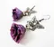 巴洛克紫蝶優雅耳環 Elegant purple butterfly earring