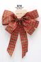 命運格子蝴蝶結(W852/Destiny Plaid Butterfly Bow) ｜手作｜布置｜紅色｜緞帶用途