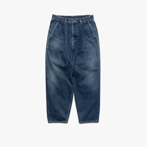 現貨】Graphpaper｜2024AW Selvage Denim Two Tuck Tapered Pants