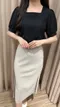 【預購】韓版 方領雪紡衫