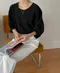 【預購】正韓 鬆餅格設計感澎澎袖上衣