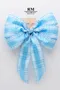 清澈湖水蝴蝶結(PF196-3/Crystal Clear Lake Water Butterfly Bow) ｜手作｜布置｜藍色｜緞帶用途