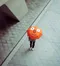 nounou누누－橙色表情折疊雨傘！