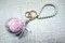 [DIY組合包] 情人節禮物  乾燥花 永生花 鑰匙圈 夢幻透明球 DIY材料   (Valentine's Day Preserved Flower Key Pendant Diy Gift)