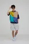 【22SS】韓國 彩色大方塊短袖上衣
