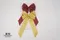 閃耀慶典蝴蝶結(Sparkling Festive Bow)｜金黃色｜酒紅色｜新年｜裝飾｜緞帶用途｜春節｜優雅｜格子