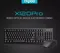 【Rapoo 雷柏】X120PRO 有線光學 鍵盤滑鼠組 USB接頭 靈敏定位 穩定操控 左右手對稱設計 台灣公司貨