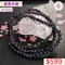 🌸貞緣水晶飾品🌸AB025堇青三圈手鍊4+mm/三圈