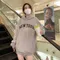客訂1106_1129_1202 / NEW YORK 刺繡高磅寬版落肩帽Tee (兩件免運)