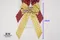 閃耀慶典蝴蝶結(Sparkling Festive Bow)｜金黃色｜酒紅色｜新年｜裝飾｜緞帶用途｜春節｜優雅｜格子