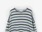 LINENNE－baby over tee (mint/stripe)