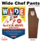 COOKMAN Wide Chef Pants Chocolate 231-11836