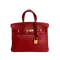 HERMÈS Vintage | 紅金釦Togo皮Birkin 25cm 手提包